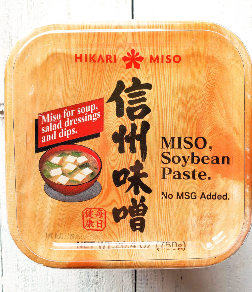 Hikari brand white miso paste.