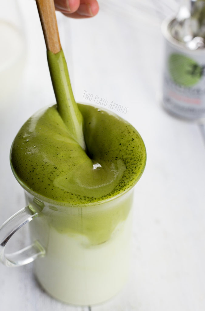 Our daglona matcha latte sure have great retention.