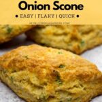 Pin of cheddar green onion scones