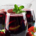 Front view of our easy red wine sangria.