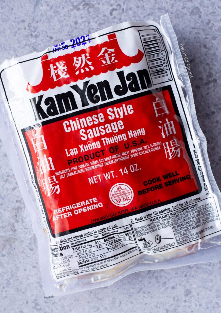 Kam Yen jan brand Chinese style sausage, bai you chang.
