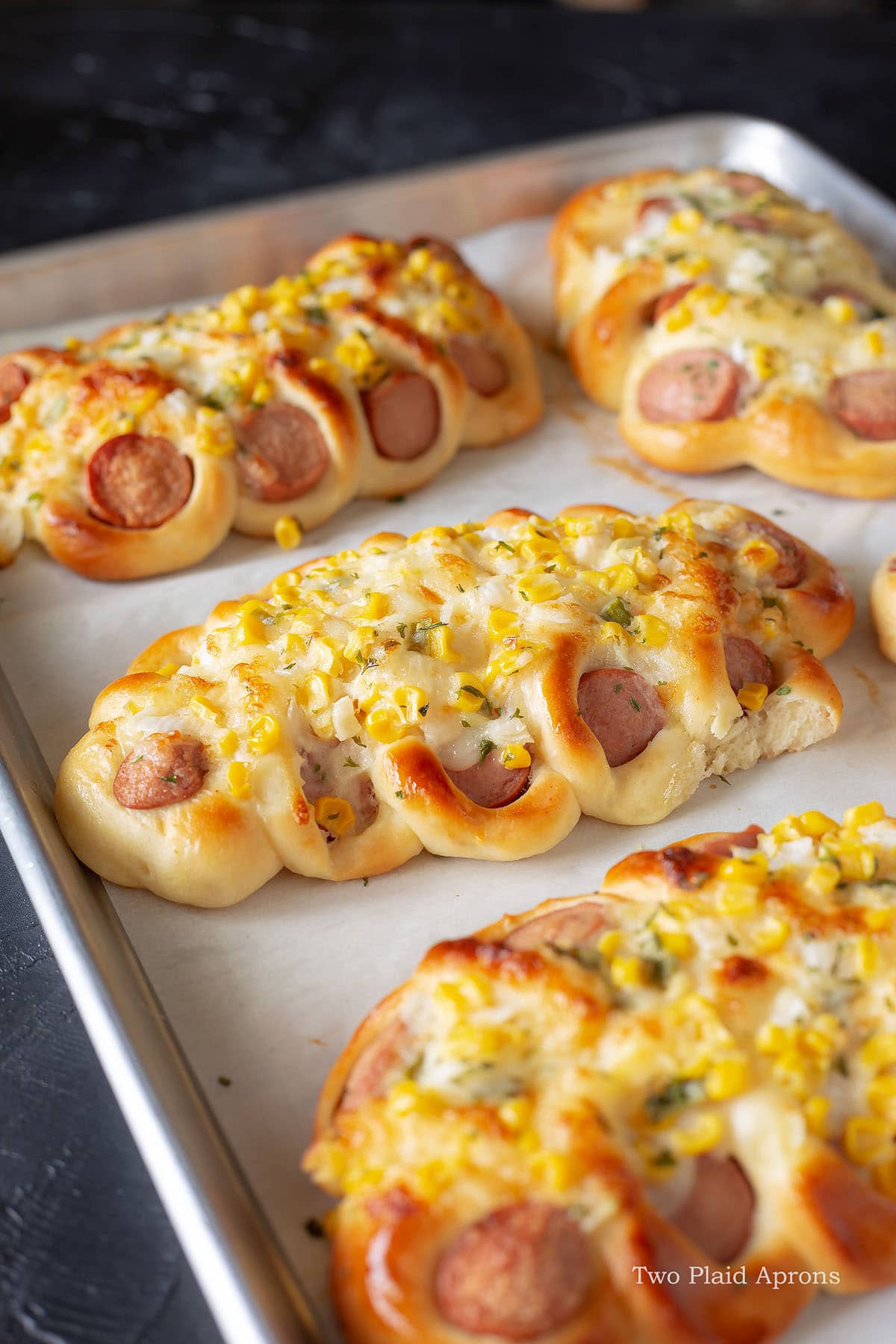 Twisty Korean Sausage Bread (Hotdog Bread)