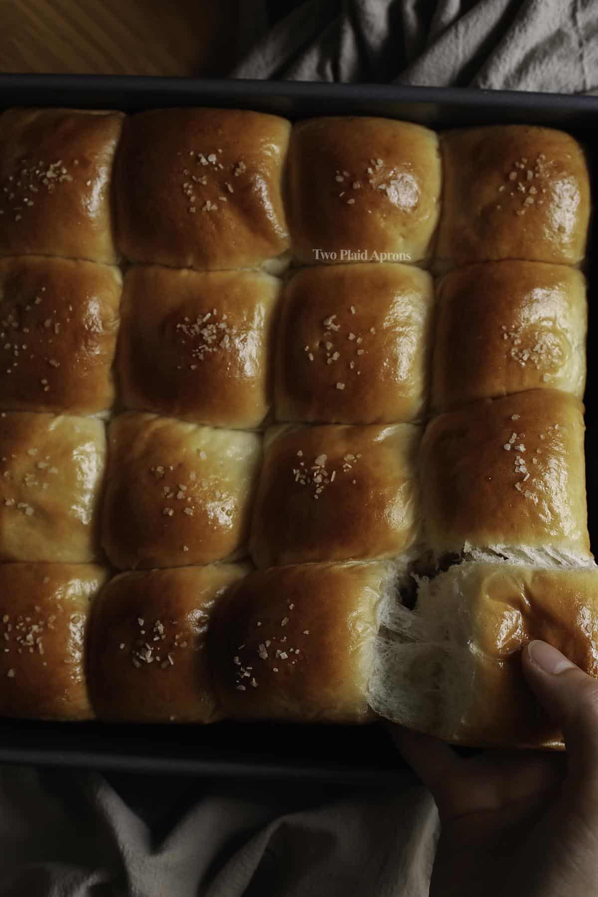 Soft and fluffy Hokkaido milk bread.