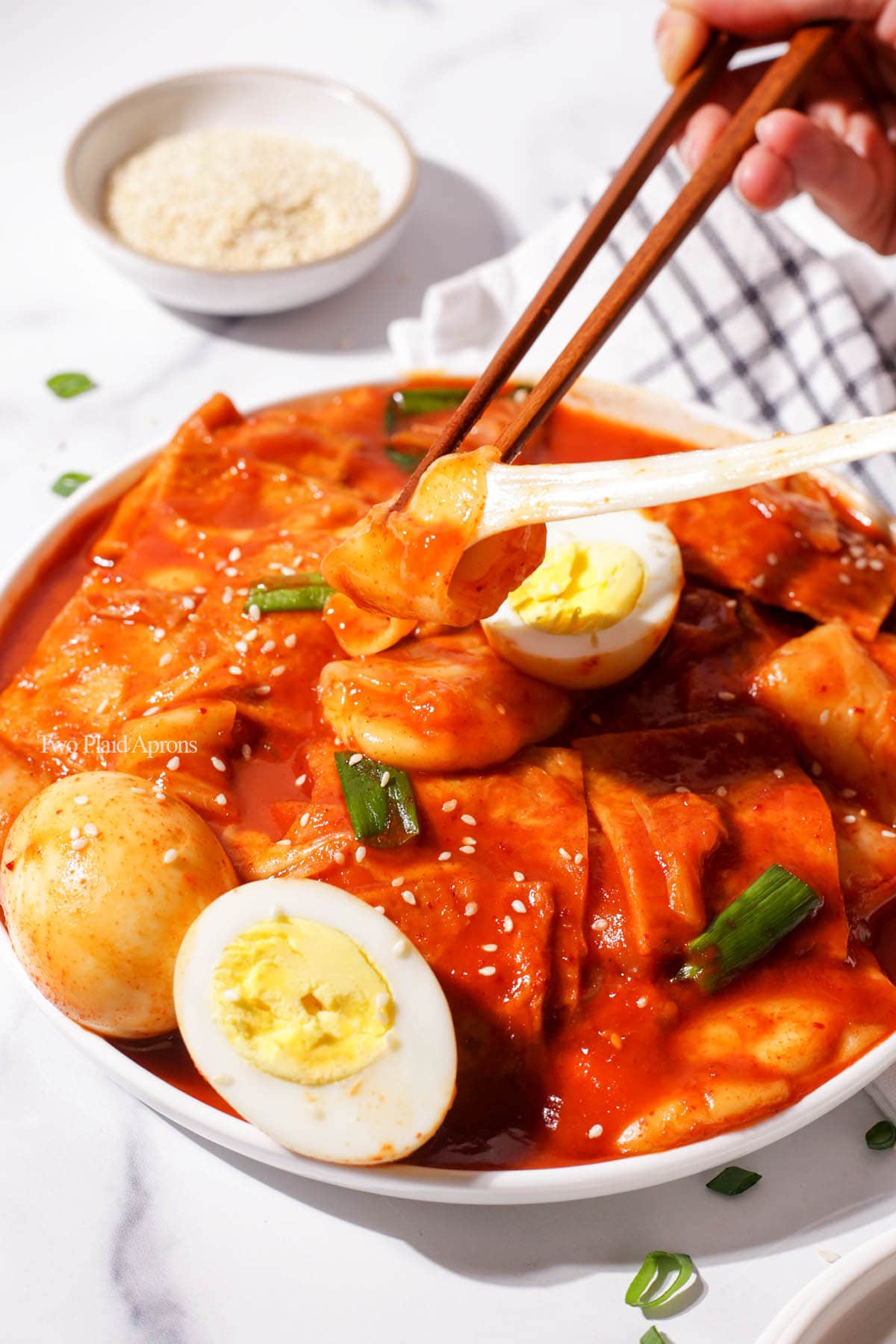 Seafood Cheese Tteokbokki (Spicy Rice Cake) - Korean Bapsang