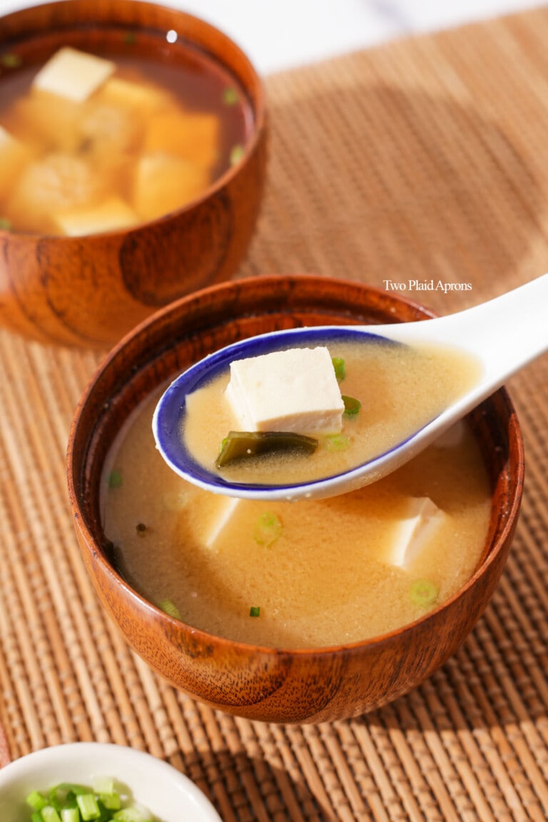 Easy Miso Soup (Gluten Free) Two Plaid Aprons