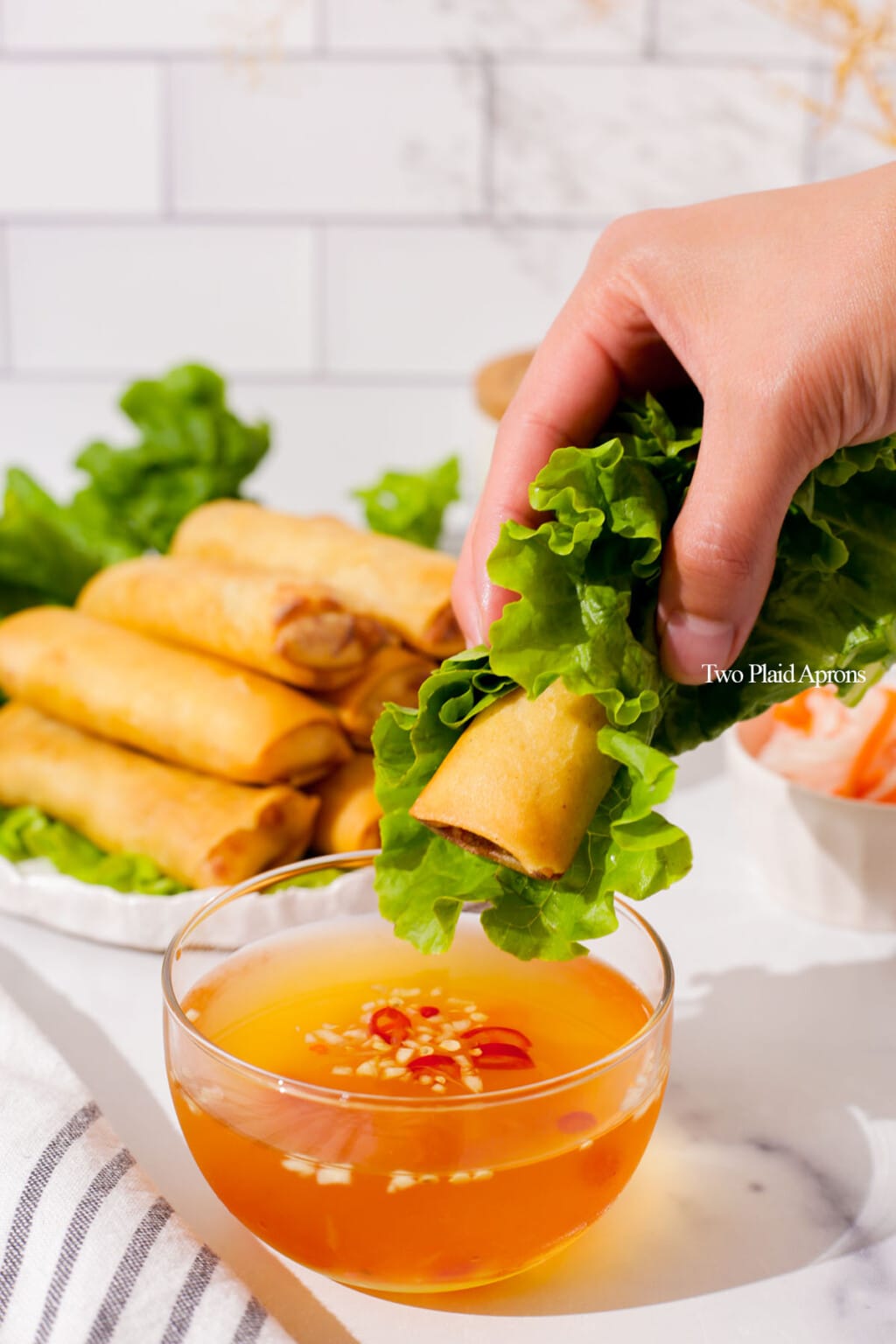 Vietnamese Egg Roll (Chả Giò) Two Plaid Aprons