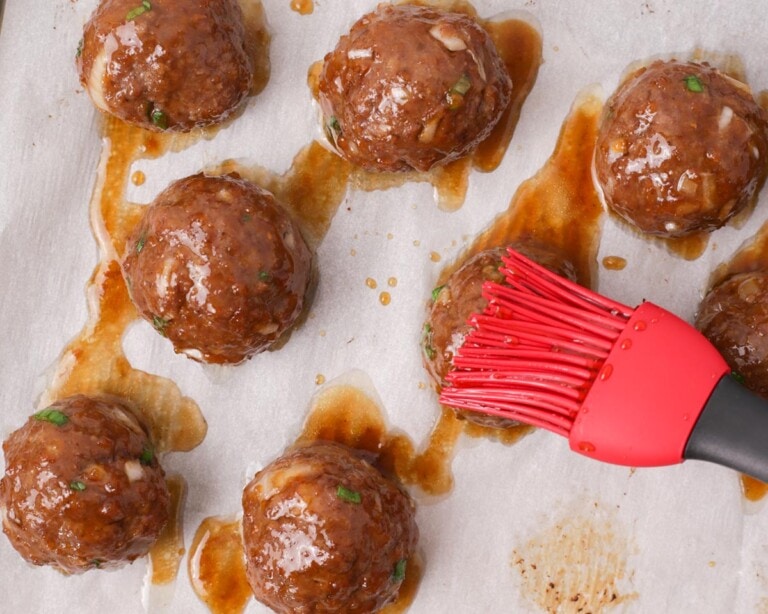 Easy Beef Bulgogi Meatballs Two Plaid Aprons