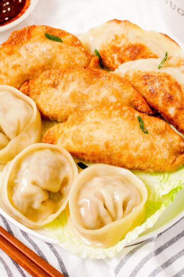 Mandu cooked in three different ways thumbnail shot.