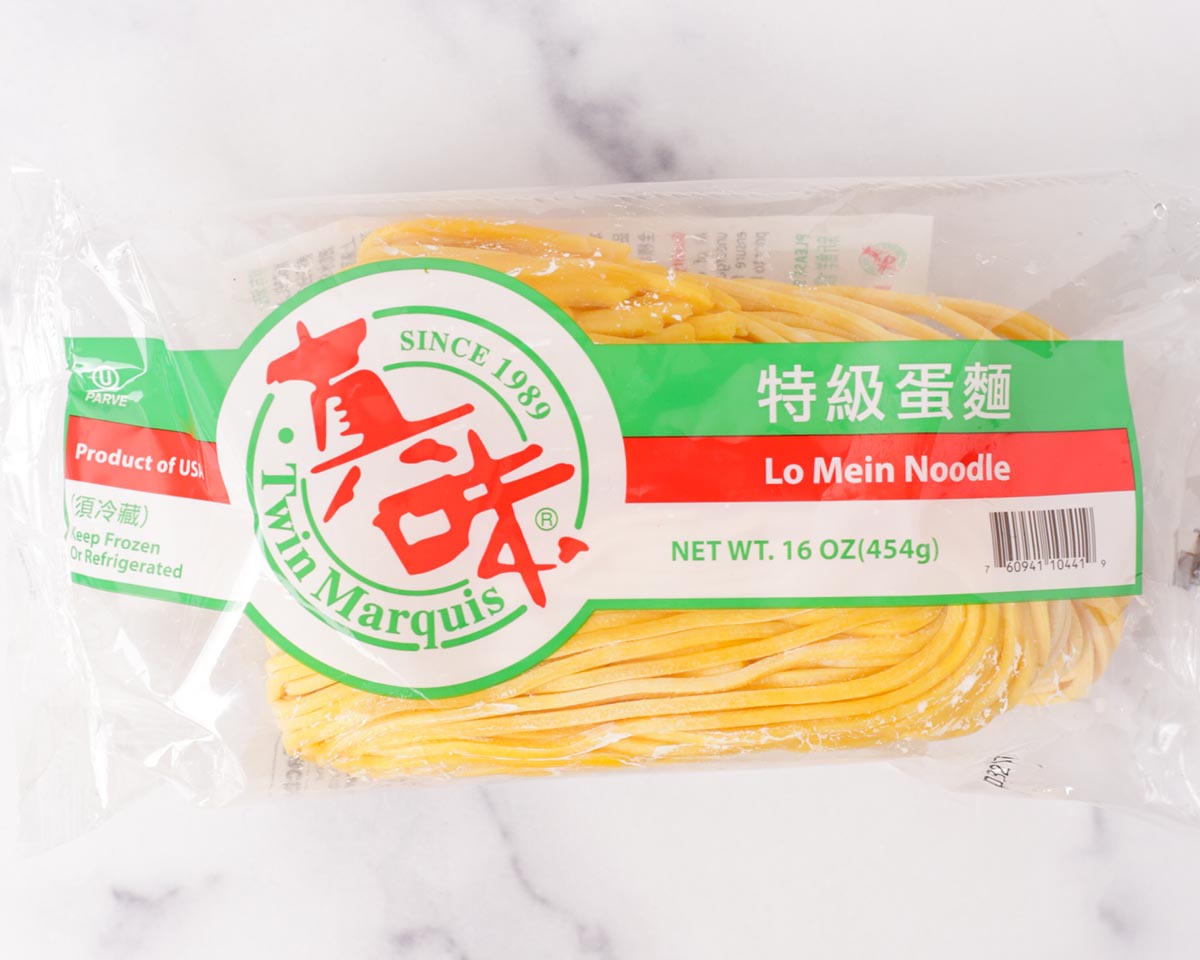 Pack of lo mein noodles.