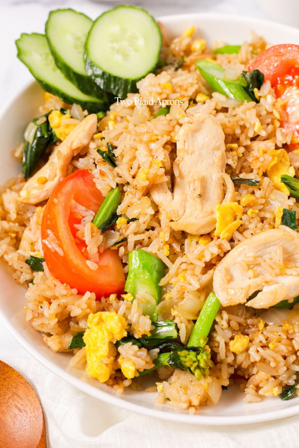 Thai Fried Rice (Khao Pad) | Two Plaid Aprons