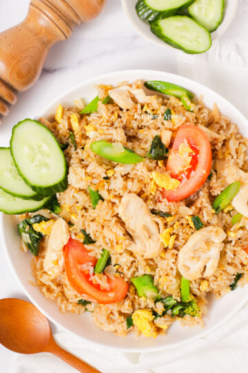 Thai Fried Rice (Khao Pad) | Two Plaid Aprons