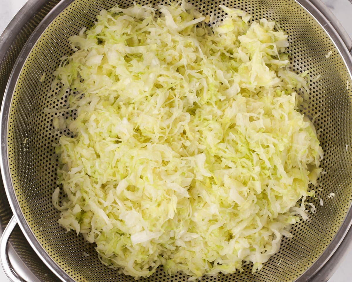 Cabbage and celery strained.