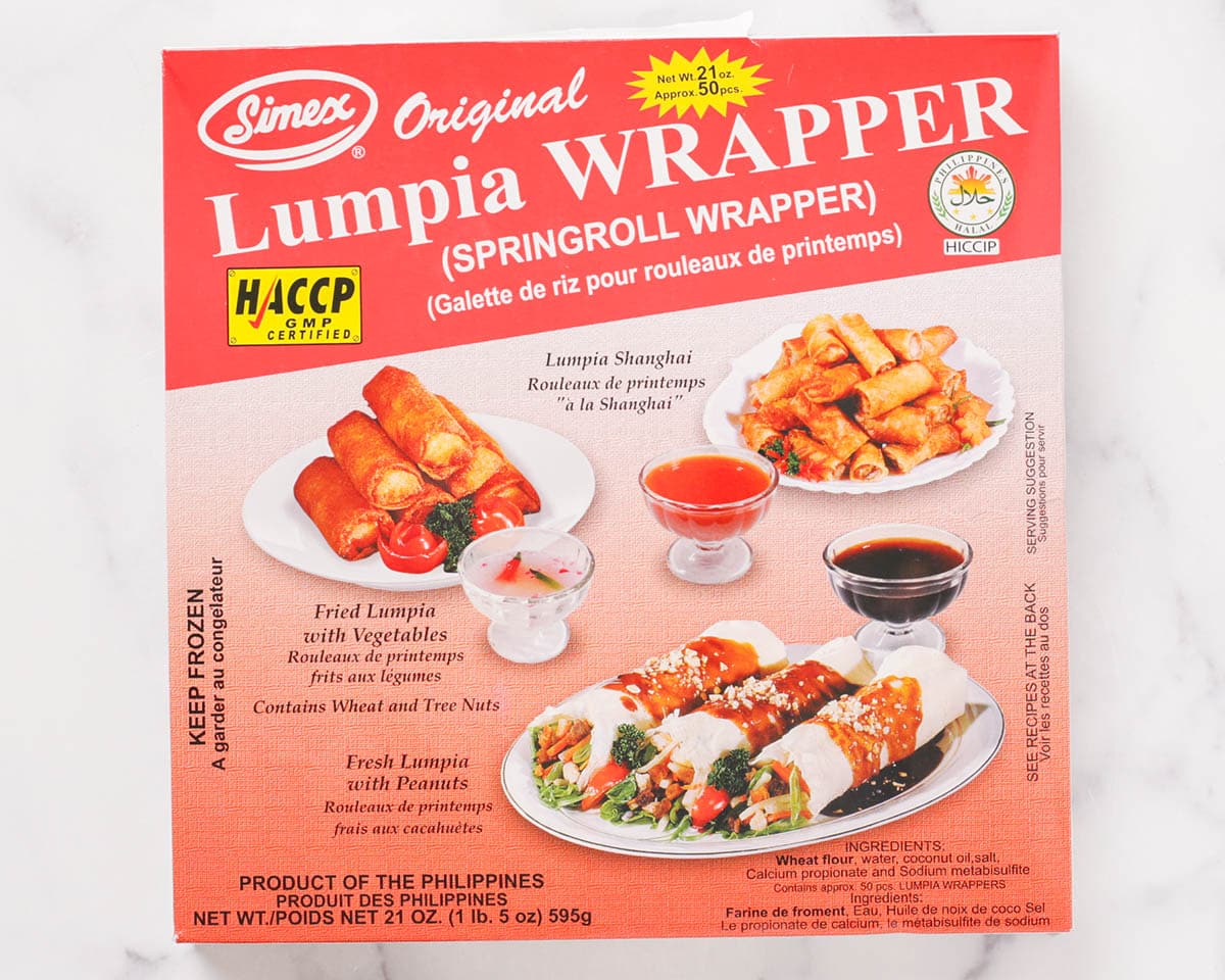 package of lumpia wrappers.