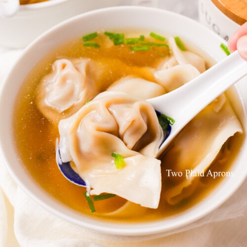 Wonton Soup | Two Plaid Aprons